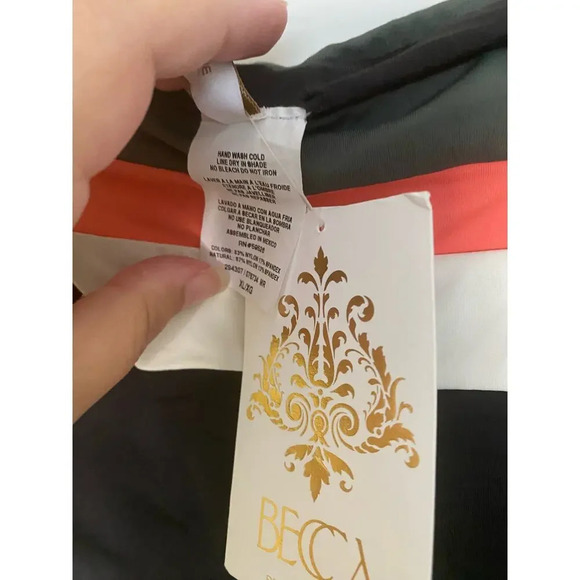 Becca Circuit Multi Colored Striped Bikini Bottom Size XL - Picture 4 of 8